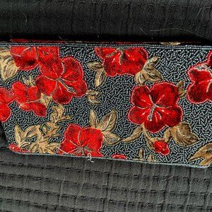 Intricately Beaded Colorful Clutch